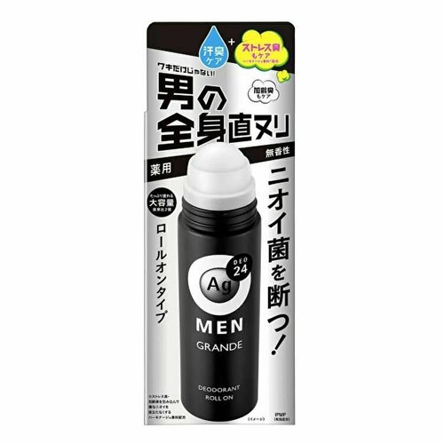 SHISEIDO Мужской роликовый дезодорант Ag Deo 24 Men с ионами серебра, без аромата, 120 мл.
