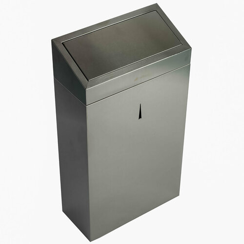 Урна для мусора Ksitex матовая нержавеющая сталь, модель GBW-30