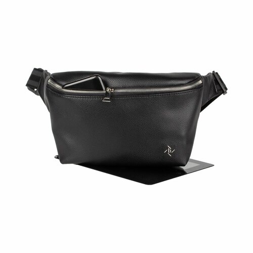 Сумка поясная SKIFFHAT, фактура гладкая, черный