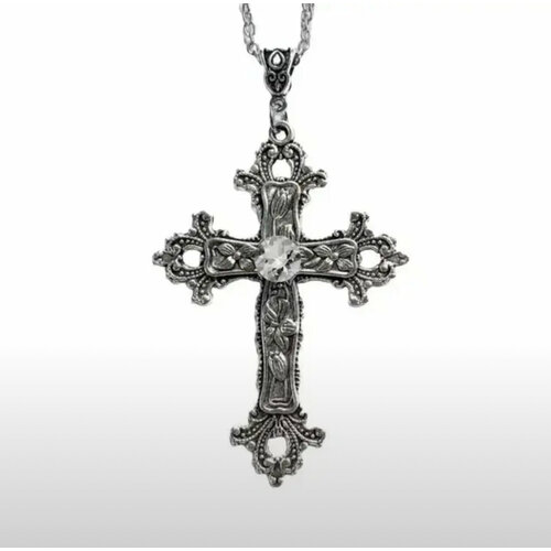 Крестик, белый, серебряный миллер дональд христианский джаз нерелигиозные размышления на темы христианской духовности