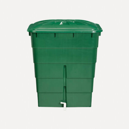 Изображение товара Емкость Graf для воды с крышкой и краном квадратная зеленая 203 литра 501205