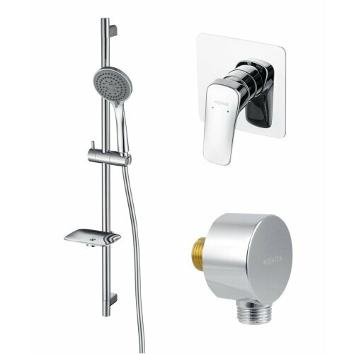 Набор смесителей вега AQUATEK 3 в 1 AQ1076CR смеситель для душа AQ1066CR шланговое подсоединение AQ2454CR душевой гарнитур AQ2011CR 15097₽