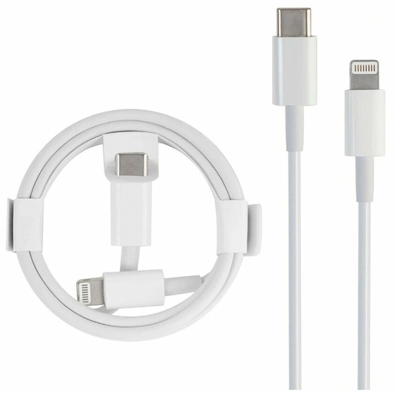Кабель Foxccon для быстрой зарядки айфона / Lightning Type-C для Apple iPhone, iPad, Airpods, iPod / провод для зарядки Айфона / 1 метр , Original Чип