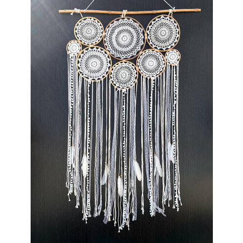 Аксессуары Индонезия Ловец снов музыка ветра панно большое 8 колец