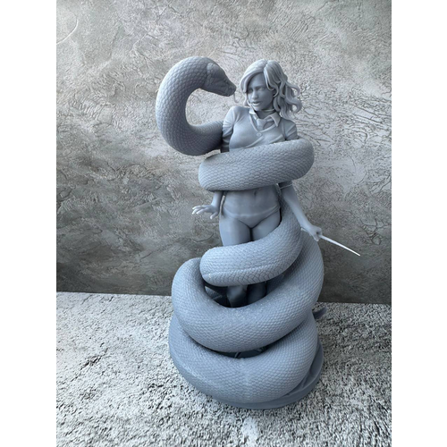 Hermione Granger and the snake Гермиона Грейнджер фигурка (15 см / Серый (без покраски))