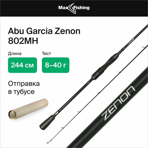 спиннинг abu garcia zenon 842h 18 70g spinning 1548574 Спиннинг для рыбалки Abu Garcia Zenon 802MH 8-40гр, 244 см, для ловли окуня, щуки, судака, жереха, удилище спиннинговое