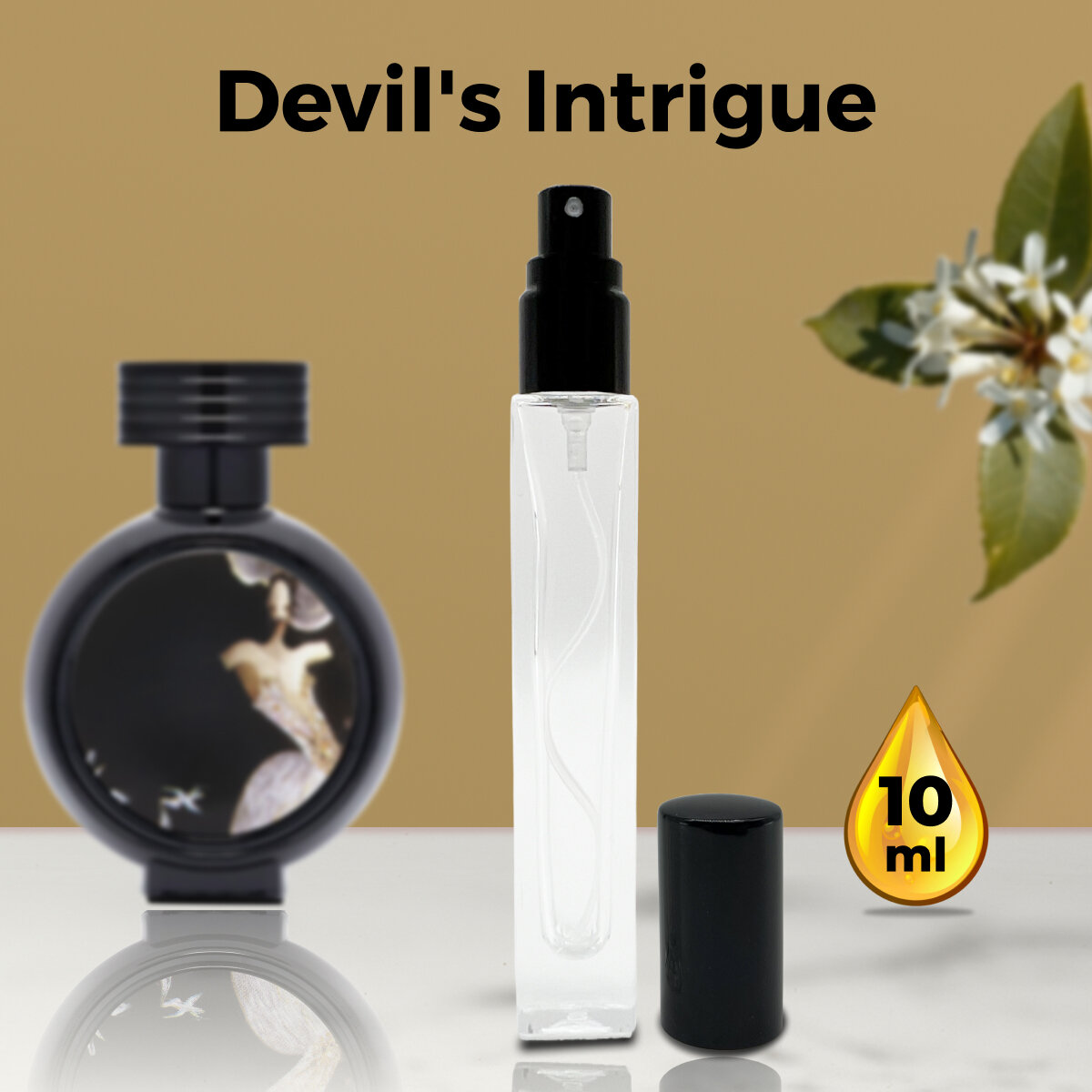 "Devil's Intrigue" - Духи женские 10 мл + подарок 1 мл другого аромата