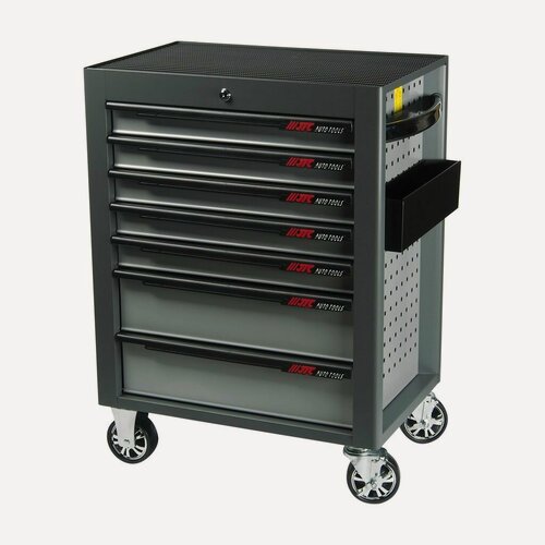 Изображение товара Тележка инструментальная 7 секций, серая на колесах JTC-S1074
