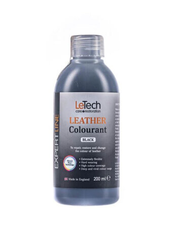 LeTech Expert Line Краска для кожи (Leather Colourant) Black, 200мл