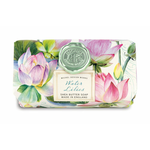 Мыло в бумажной обертке Michel Design Works Water Lilies Large Bath Soap Bars