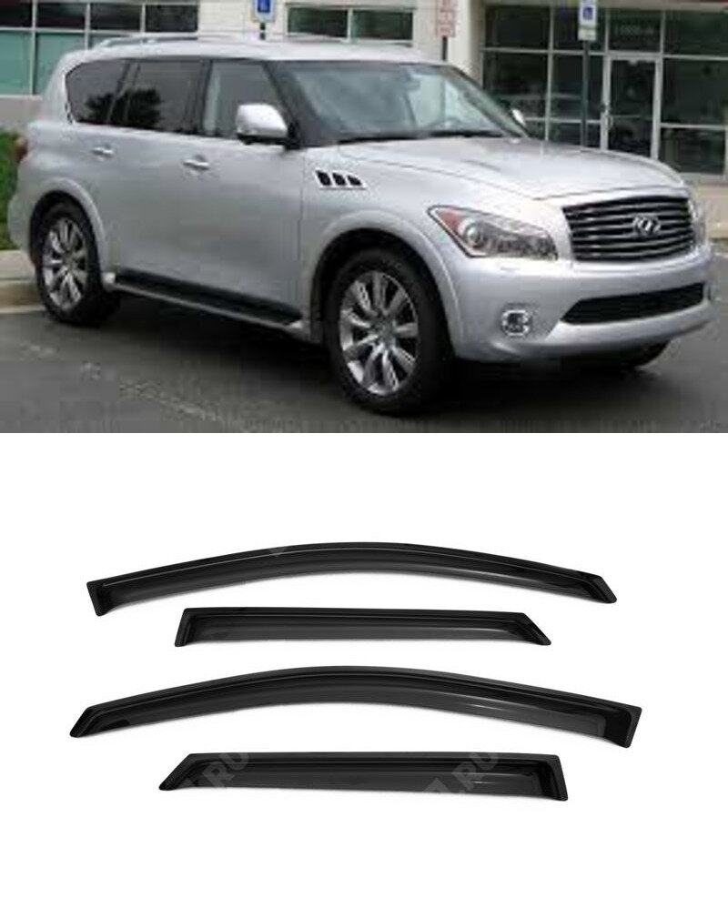 Дефлекторы боковых окон INFINITI QX56 / QX80 2010-/ 2013-