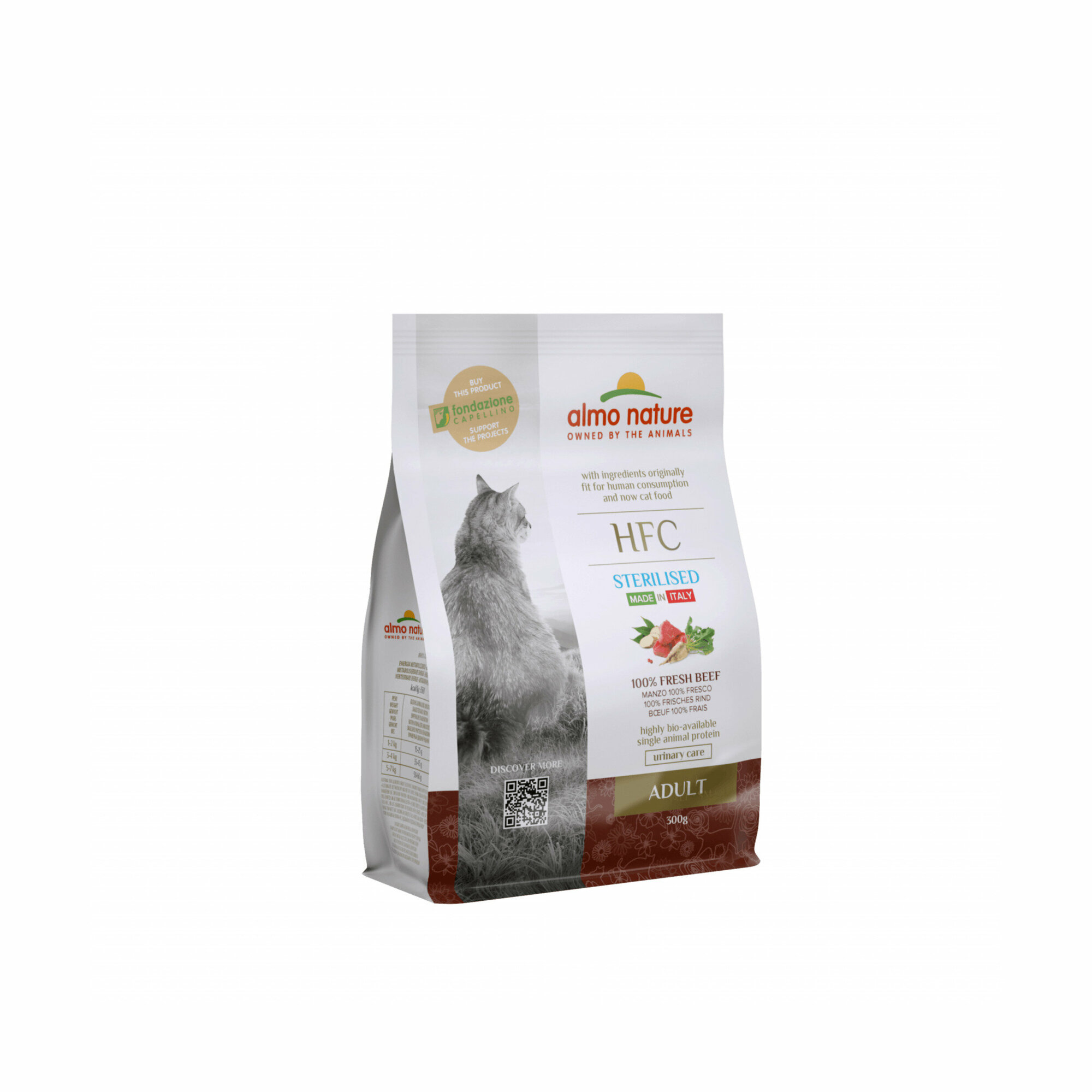 Adult Sterilized Beef для стерилизованных, свежая говядина сух. 1,2кг Almo Nature - фото №5