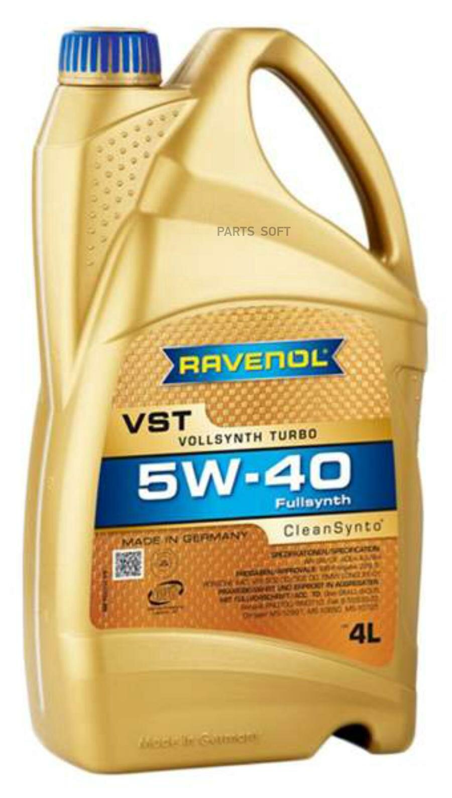 RAVENOL 111113600401998 Моторное масо RAVENOL VST SAE 5W-40 4 new