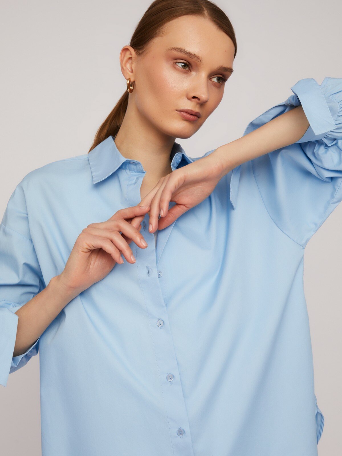 Рубашка Zolla, размер XS, blue — фото 1