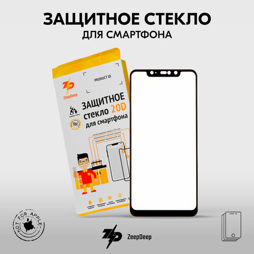 Защитное стекло (поклейка на экран) 20D для Xiaomi, черное Full Glue 20D, Redmi Note 6 Pro защитное стекло поклейка на экран 20d для xiaomi черное full glue zeepdeep 20d redmi note 8