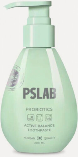 Изображение товара Зубная паста Pslab Active balance от кариеса с пробиотиками, 200 мл