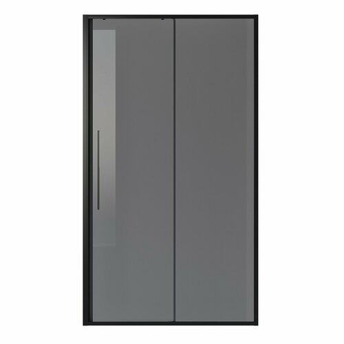 Дверь в нишу Niagara Nova 1400x1950 (тонированное стекло) черный матовый NG-85-14TB