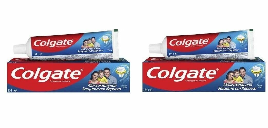 Colgate Зубная паста Максимальная защита от кариеса Свежая мята, 150 мл, 2 шт