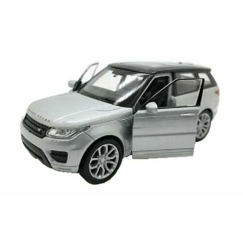 Игрушка Welly Машинка 1:38 Range Rover Sport, пруж. мех, серебристый машинка welly 1 33 range rover серебряный пруж мех