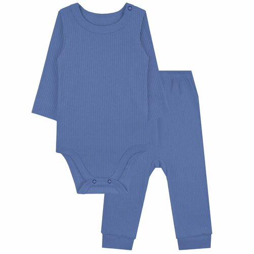 Комплект одежды YOULALA, размер 26 (80-86) 9-18 мес., синий комплект одежды youlala размер 26 80 86 фиолетовый
