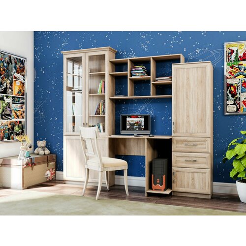 Компьютерный стол Триан 10 236х218х60 дуб сонома 32963₽