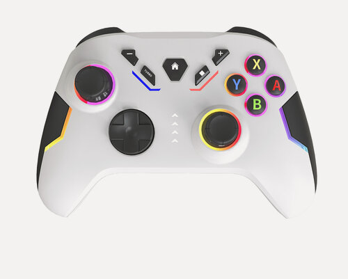 Изображение товара Беспроводной RGB Геймпад WOOT для Nintendo Switch/PC/Android/iOS, Bluetooth, белый