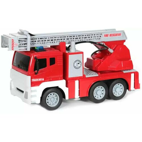 Машина инерционная Пожарная машина с лестницей WY851A конструктор playmobil 9463 пожарная машина с лестницей