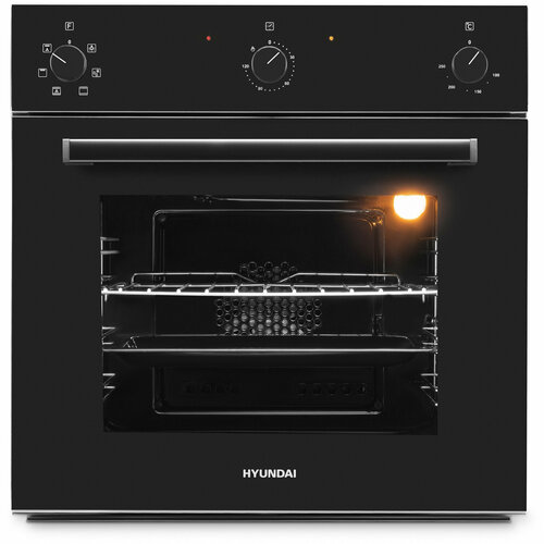 Духовой шкаф Электрический Hyundai 600603 BG черное стекло 3067000₽