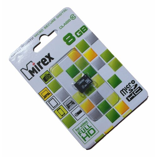 MicroSD 8GB class 10 (без адаптера) MIREX