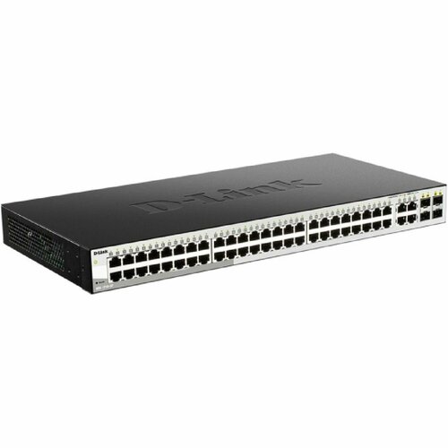 Коммутатор D-Link DGS-1210-52F Smart L2 Switch 48х1000Base-T 4хCombo 1000Base-TSFP Compact CLI 37126₽