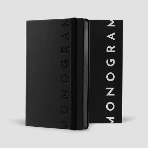 Блокнот Monogram 403, А5 черный