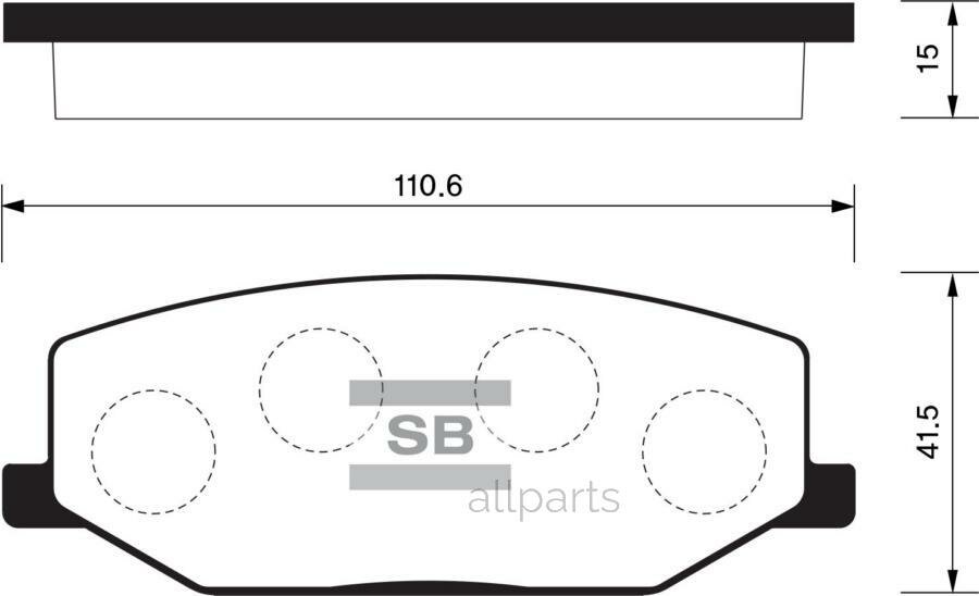 SANGSIN BRAKE SP1540 колодки тормозные передние SP1540