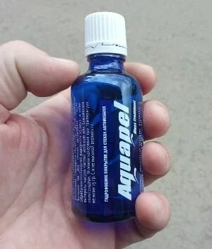 фото Водоотталкивающее гидрофобное покрытие для стекол автомобиля, антидождь Аквапель AQUAPEL, 40мл