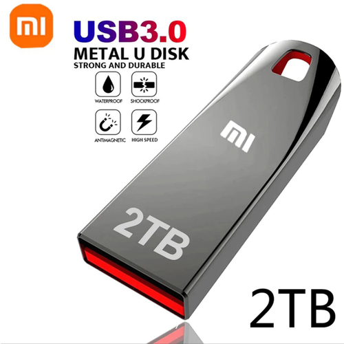 Xiaomi USB-флеш-накопитель 30 - Серебристый металлик 1800₽