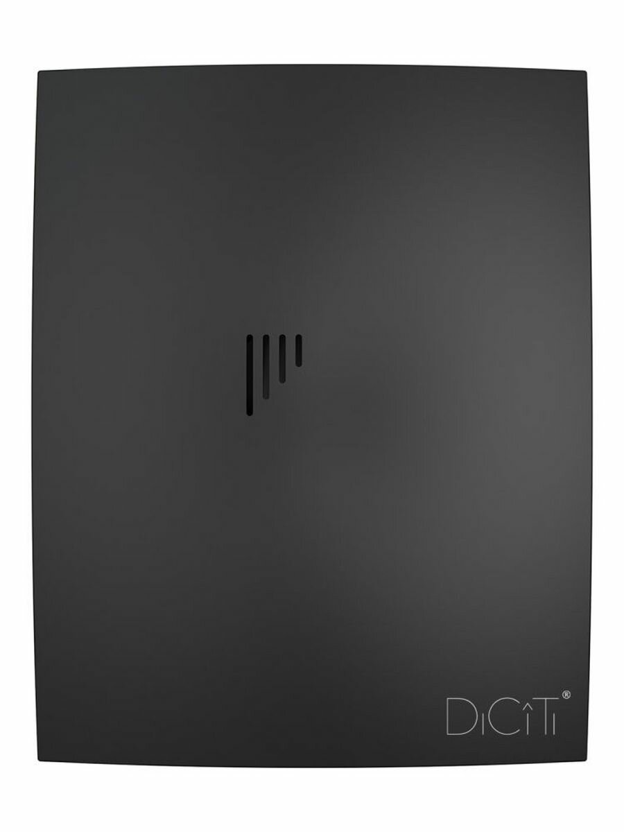 Вентилятор накладной DICITI BREEZE-5C-matt-black, D125 мм обр. клапан