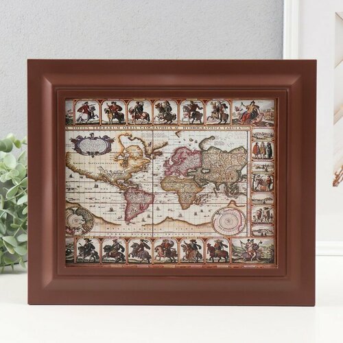 Ключница закрытая Карта 265х315 см Орех 706₽