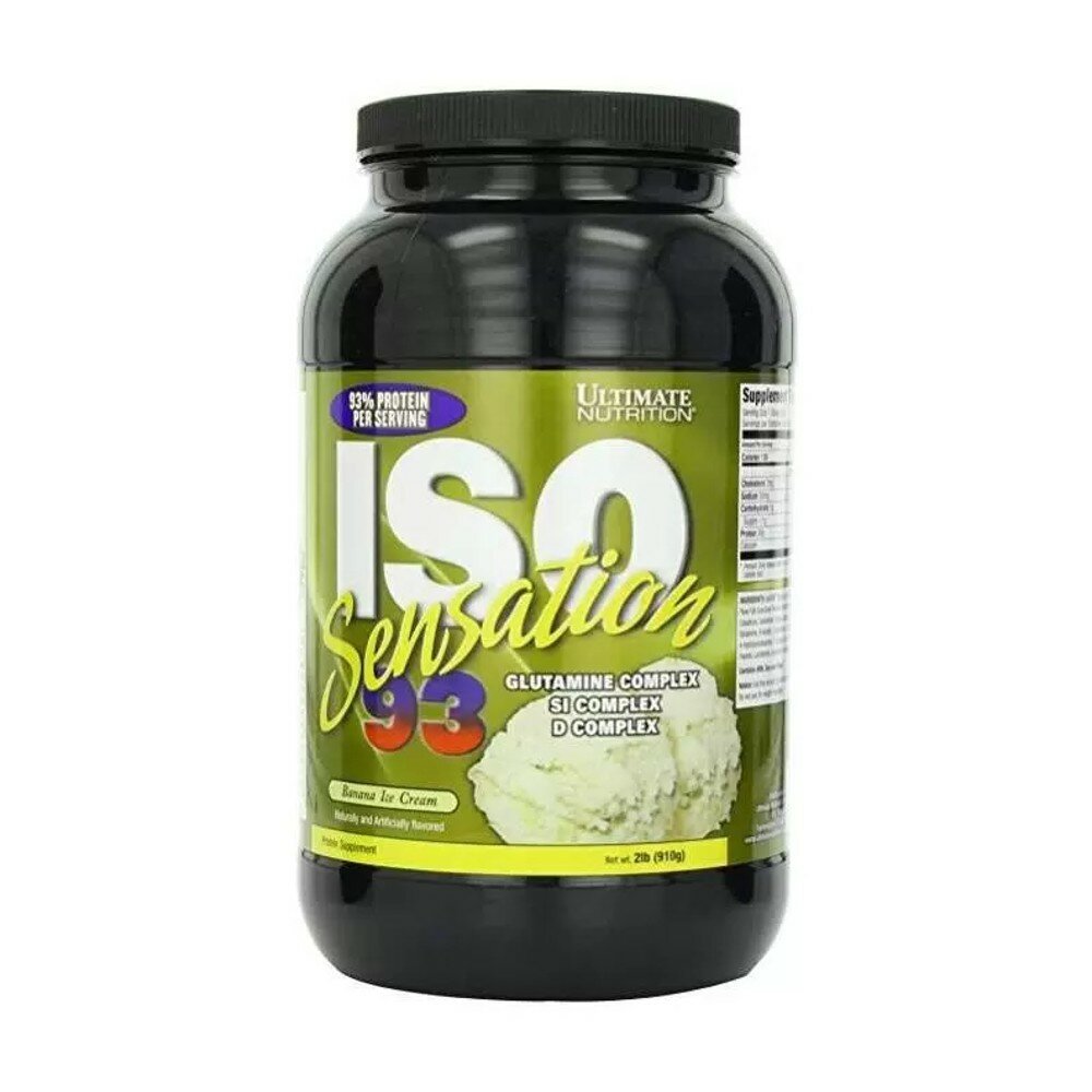 Ultimate Nutrition, ISO Sensation 93 (907-920 г) (банан)