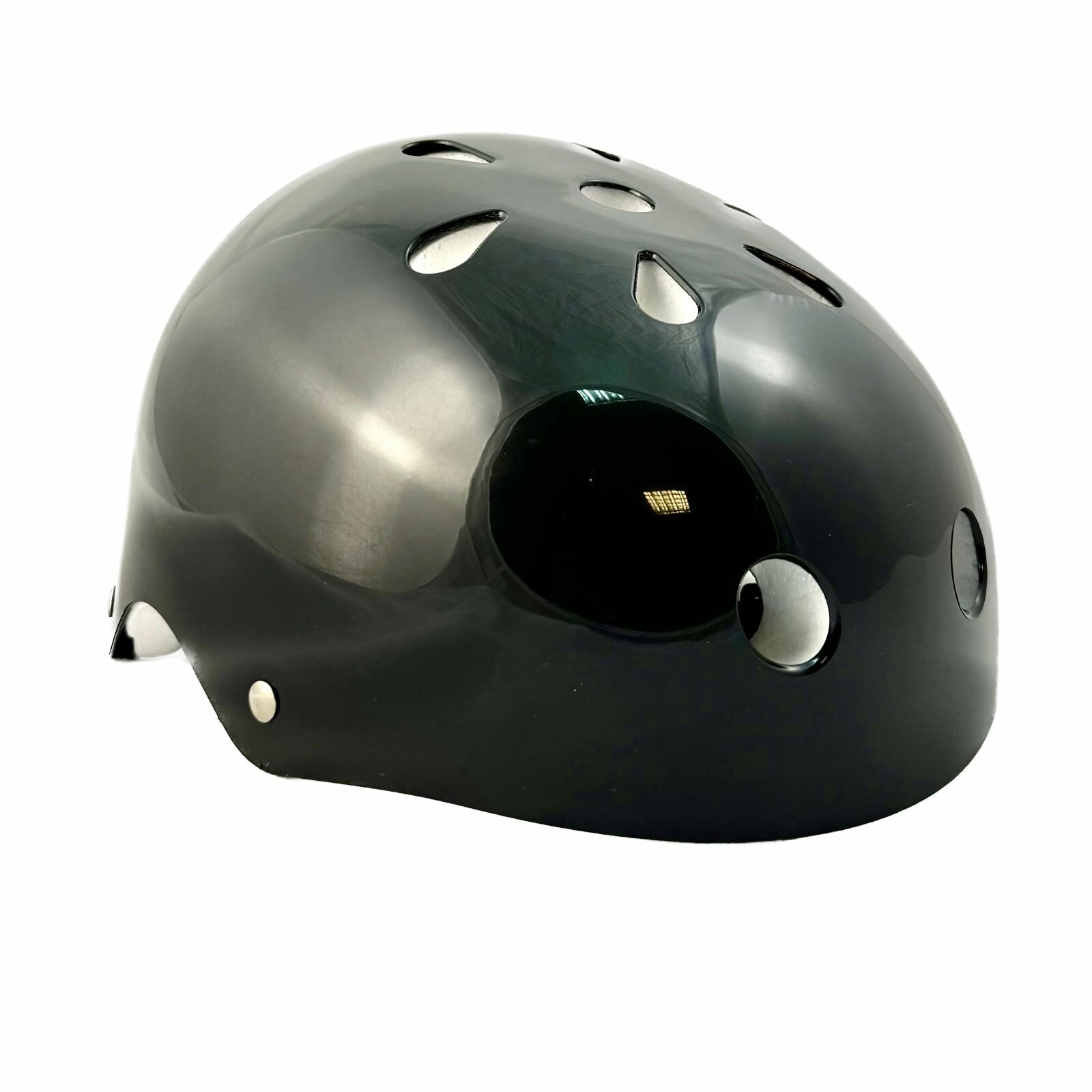 Шлем детский защитный черный "Спортик" для роликов, самоката, скейтборда