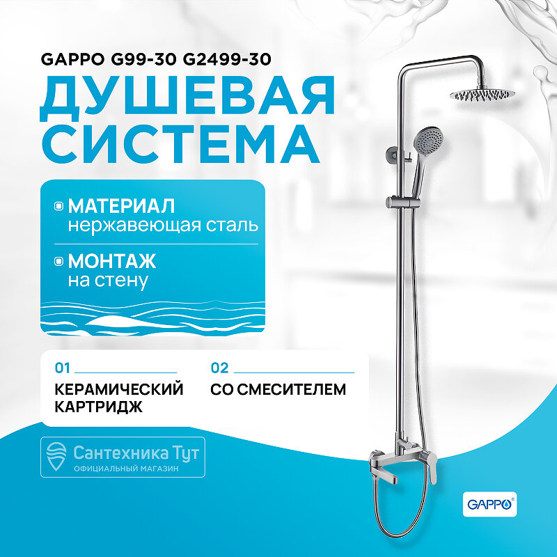 Душевая стойка Gappo G2499-30 - фото №10