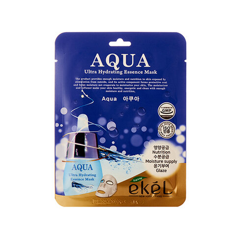 Тканевая маска для лица ультраувлажняющая EKEL Aqua Ultra Hydrating Essence Mask - фото №7