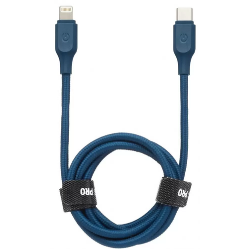 Кабель Gerffins PRO Type-C - Lightning Nylon, 1м, синий, GFPRO-CABN-CL-BLUE