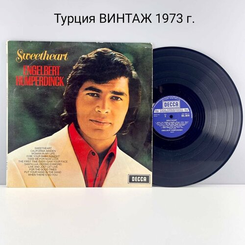 Винтажная виниловая пластинка Sweetheart Engelbert Humperdinck Decca Турция 1973 г 1500₽