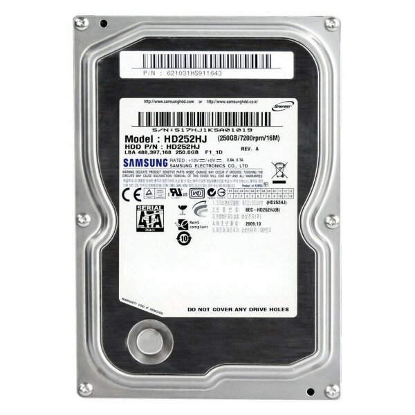 Жесткий Диск Samsung HD252HJ 250Gb SATAII 3,5" HDD