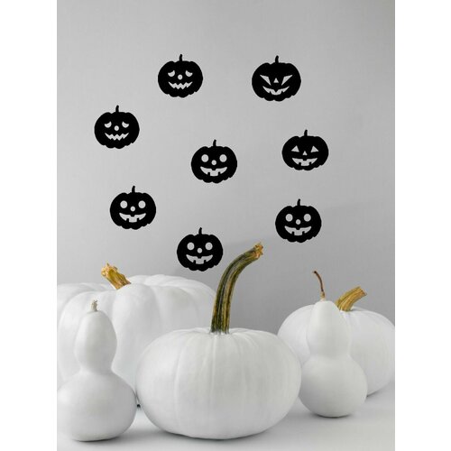 Тыквы 8 шт наклейка на хэллоуин 300₽