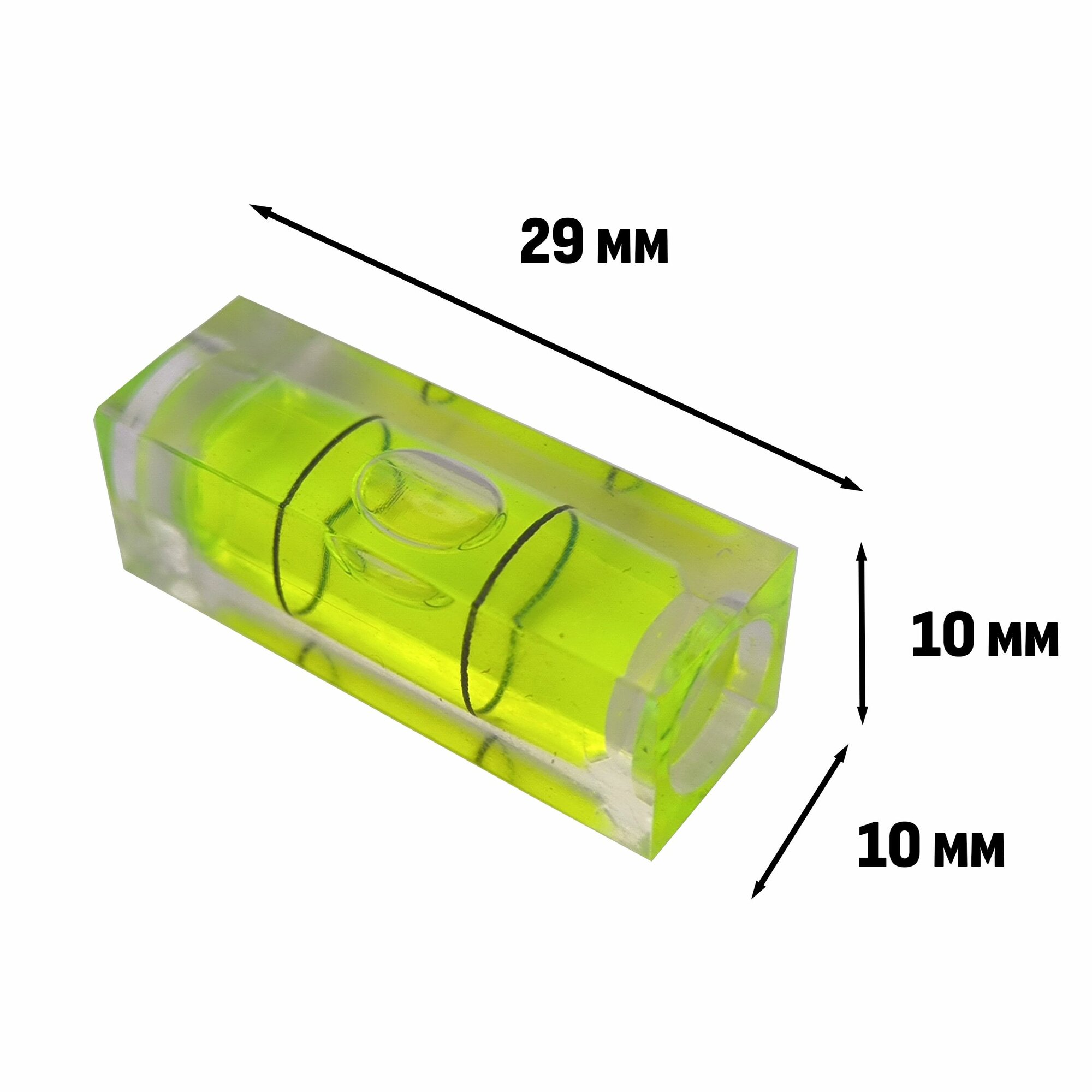 Уровень пузырьковый, квадратный, мини, 29 мм, 1 шт