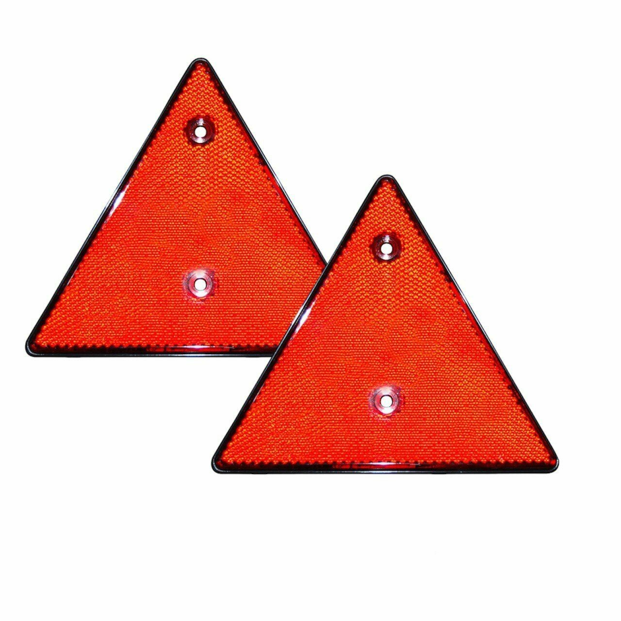 Катафоты треугольные красные под болты ФП401, комплект из 2 штук