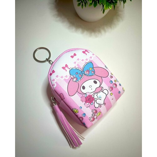 kawaii sanrio аниме cinnamoroll рюкзак девочка с сердцем милый мультяшный персонаж детская школьная сумка игрушки для девочек детский подарок Кошелек , белый, розовый