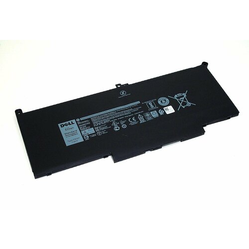 Аккумуляторная батарея для ноутбука Dell Latitude 13 7390 (2x39g) 7.6V 7500mAh черная аккумуляторная батарея для ноутбука dell latitude 7390 71tg4 11 4v 3745mah