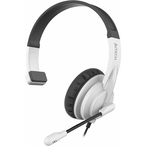 Наушники с микрофоном A4Tech HS-11 черныйбелый 2м накладные оголовье HS-1135MM PLUGBLACKWHITE 3600₽