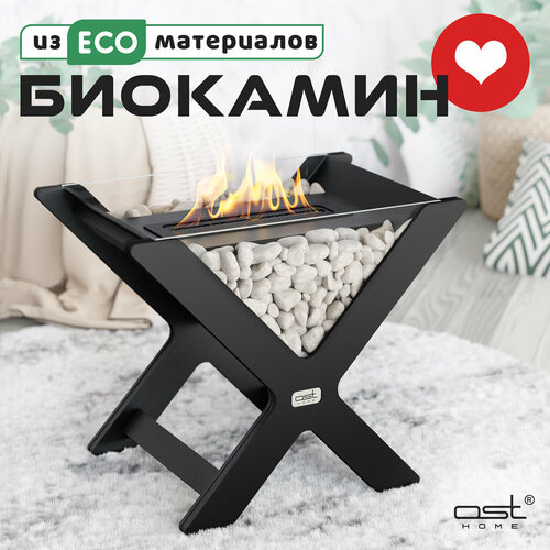 Биокамин ECO X-Flame 51*38*30 см напольный, камин для дома